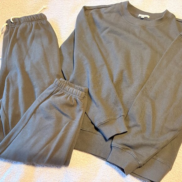 Z Supply Classic Boyfriend Sweatshirt and Jogger SET XS - Picture 5 of 11